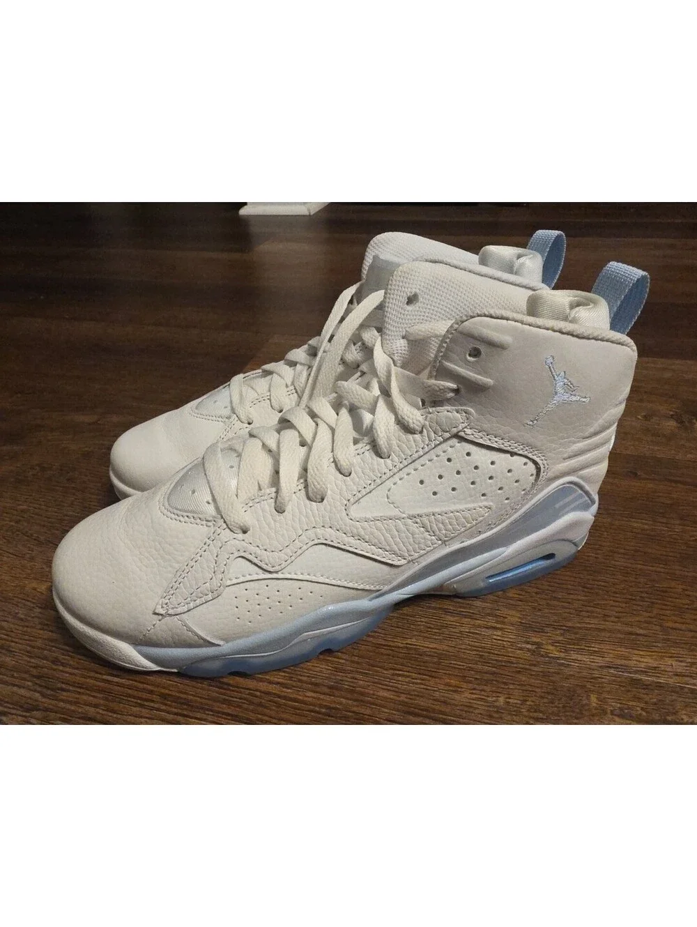 Nike Jordan MVP Sneakers Athletic Kids Shoes US 7Y White & Ice Blue DZ5577-104